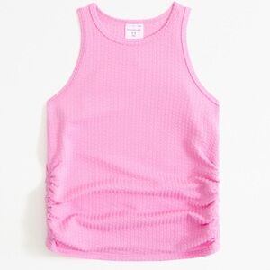Abercrombie Kids Pink knit Ruched shirt